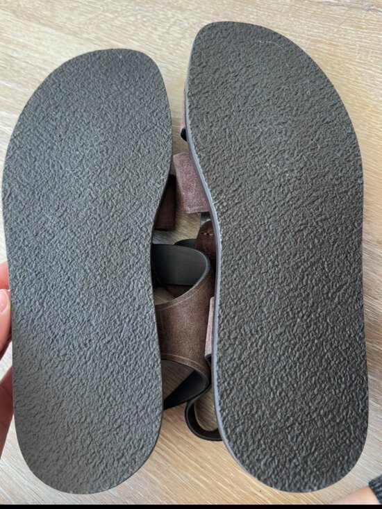 BRAND NEW Suitsupply Brown Suede Sandals in Size 10 main image 5